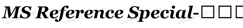 MS Reference Special字体转换